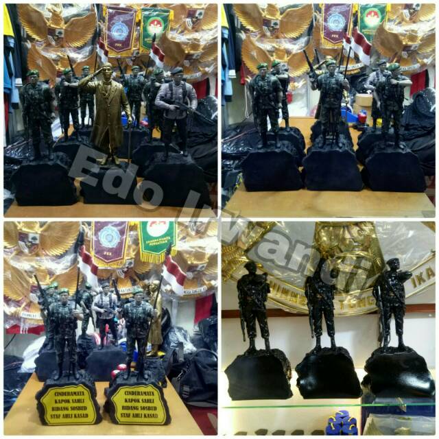 Patung Tentara Miniatur Tentara TNI AD TNI AL TNI AU Patung Polisi