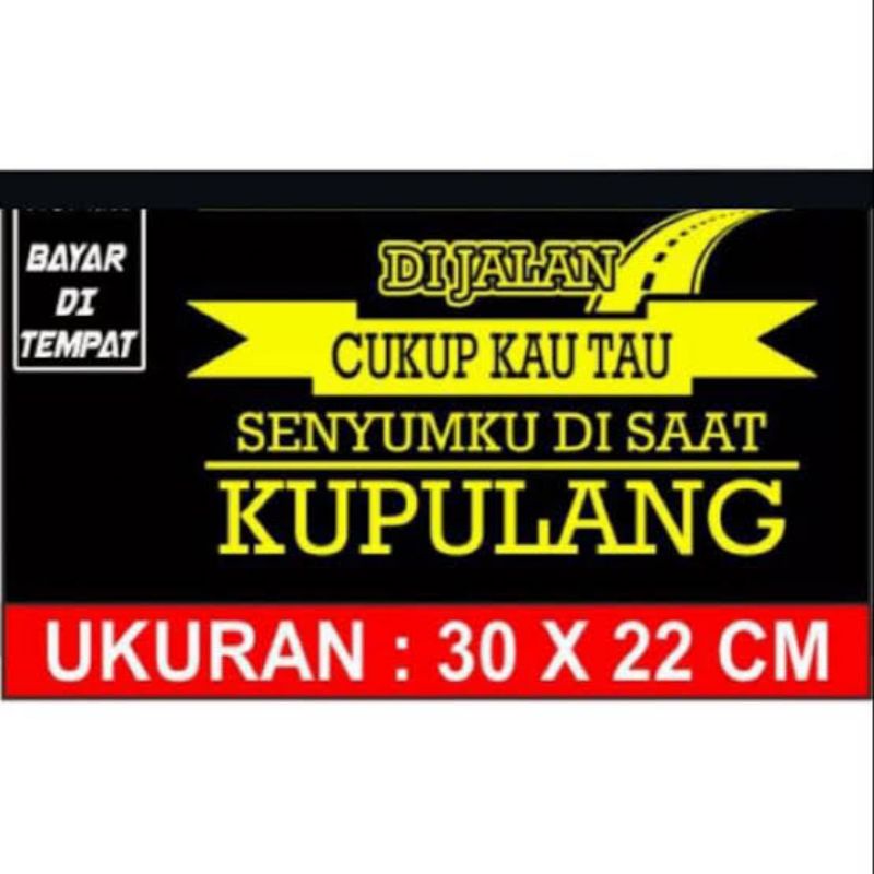 sticker kaca mobil dan truk sticker kata-kata keren sticker kaca mobil sticker bumber belakang mobil
