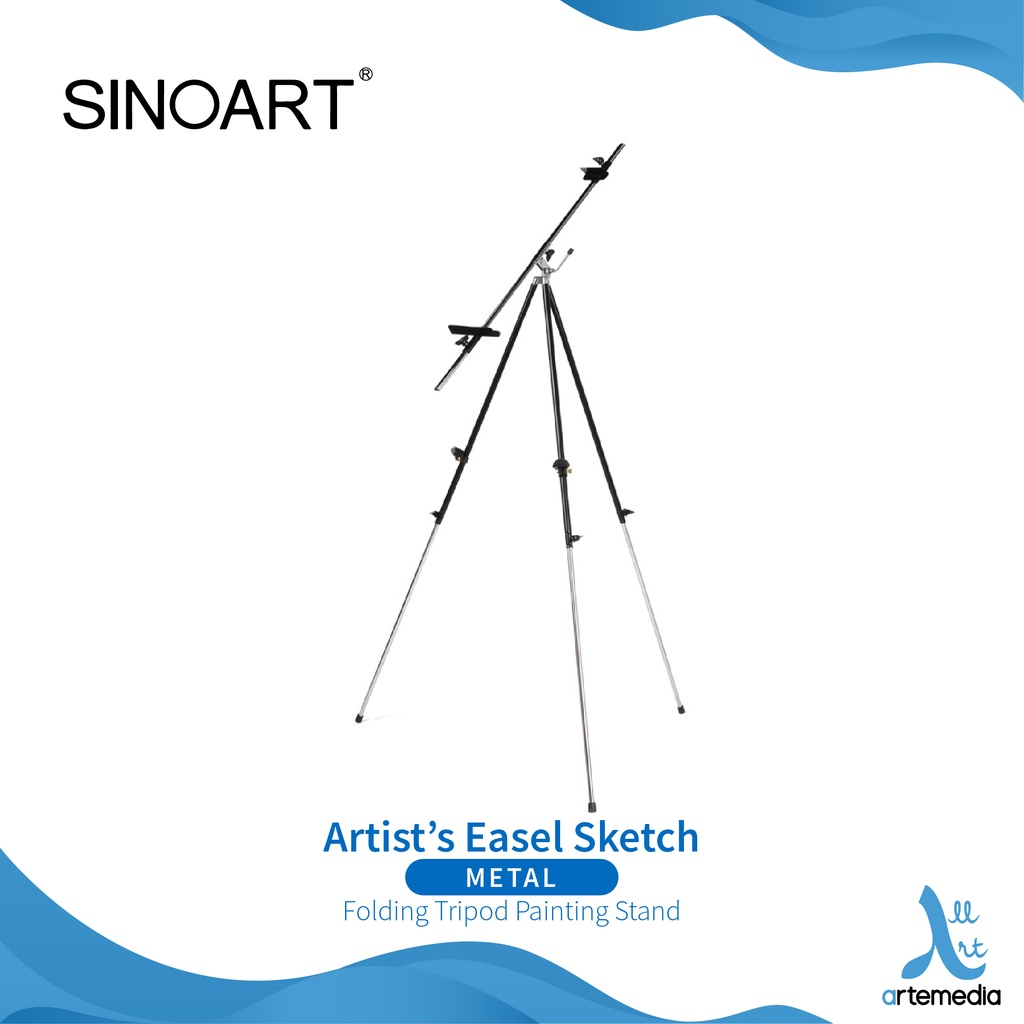 

Sinoart Artists Sketch Metal Folding Tripod Painting Stand Drawing Easel