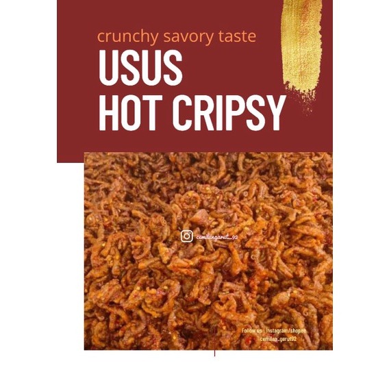 

Kripik Usus Pedas Daun Jeruk/Usus Cripsy Pedas