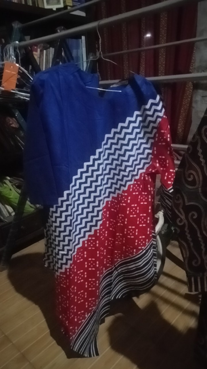Terlaris Serut Genes Jelita Tunic Navbor Yelbor Whitbor Creambor Tunik Batik Modern Hrb030 Dolbi Dob