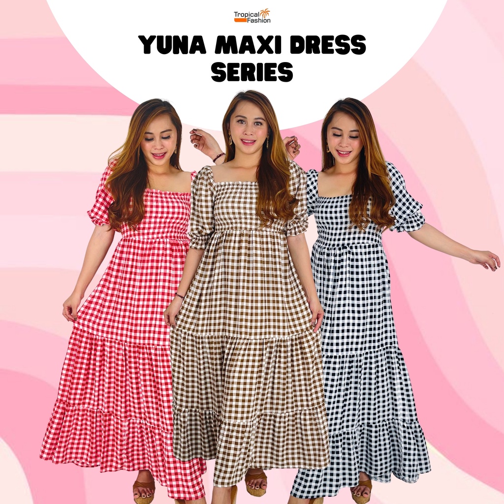 Yuna Maxi Dress Korea Termurah Kekinian