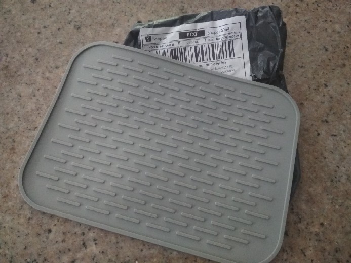 Alas Piring Anti Slip Panas Silikon Tebal Ukuran Besar Tempat Pengering Mat Dish Dryer Alat Dapur