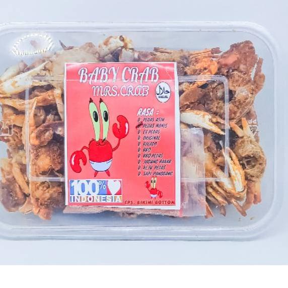 

1.1 Brand BABY CRAB KEMASAN BOX | KEPITING KRIUK | CRAB KRIPS | CEMILAN SEAFOOD