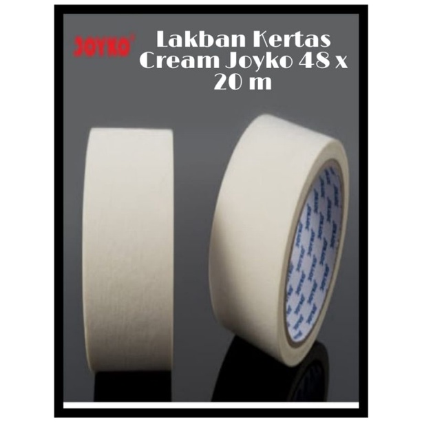 

Masking Tape Lakban Kertas Cream Joyko 48 x 20 m