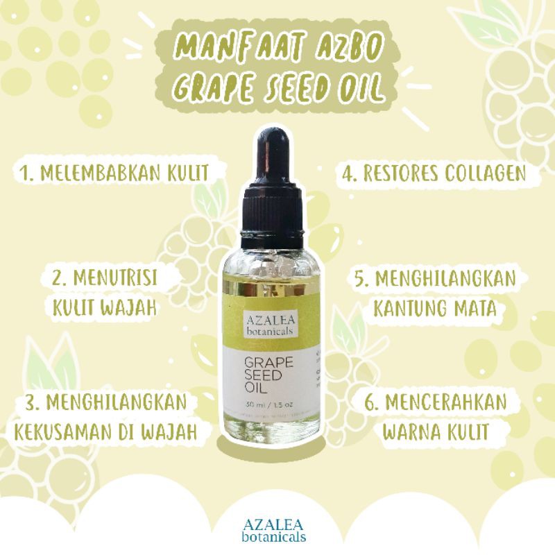 GRAPE SEED OIL AZBO / FACE OIL / SERUM OIL WAJAH