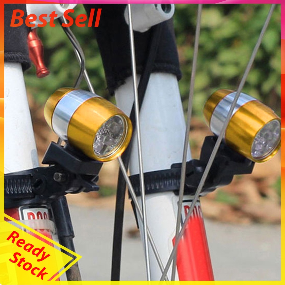 Bicycle Head Light 6 LED MTB Bike Front Fork Handlebar Warning Night Lamp