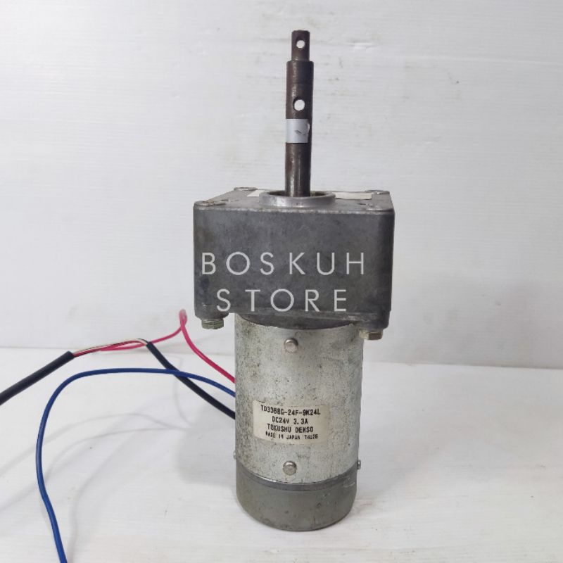 DC Motor Gearbox Tokushu Denso 24 VDC 3,3A