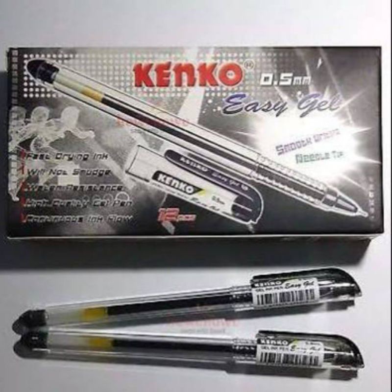 

Pulpen Easy Gel KENKO Black