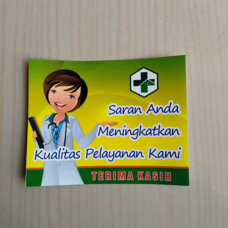 

Stiker Saran Anda Meningkatkan Kualitas Pelayanan Kami