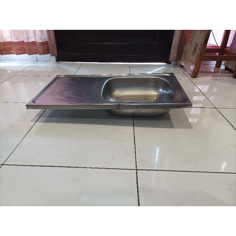 Bak cuci piring Kitchen sink stainless steel 75x42cm