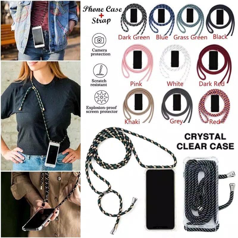Lanyard Tali Soft Case iPhone Iphone 6 7/8 XS XSMAX / Iphone XR / Iphone XS Free Tali Lanyard