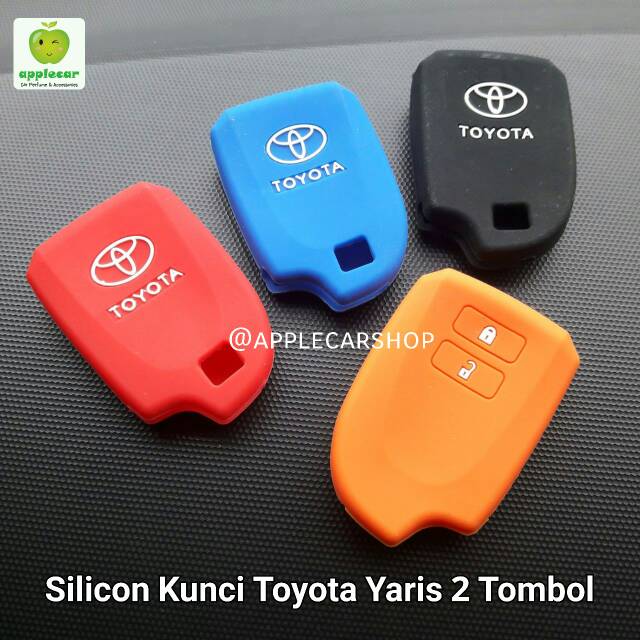 Cover Sarung Silikon kunci Mobil Toyota Yaris 2 Tombol