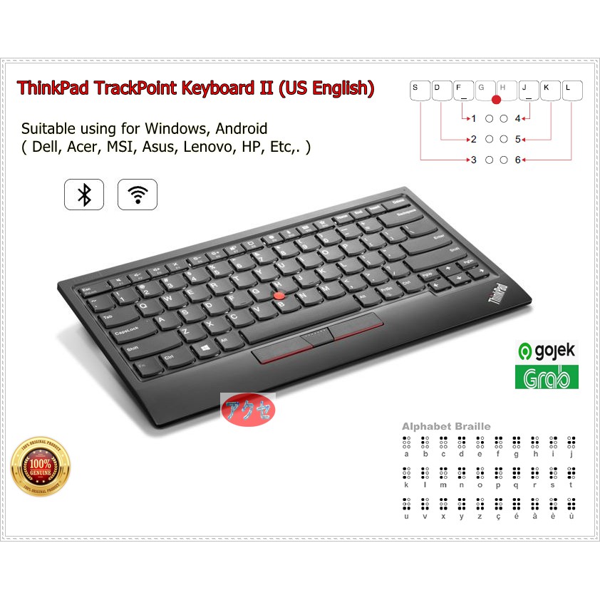Bluetooth ThinkPad TrackPoint keyboard Version 2 for Windows Android