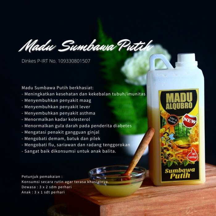 

Madu Sumbawa Putih Al Qubro 1kg