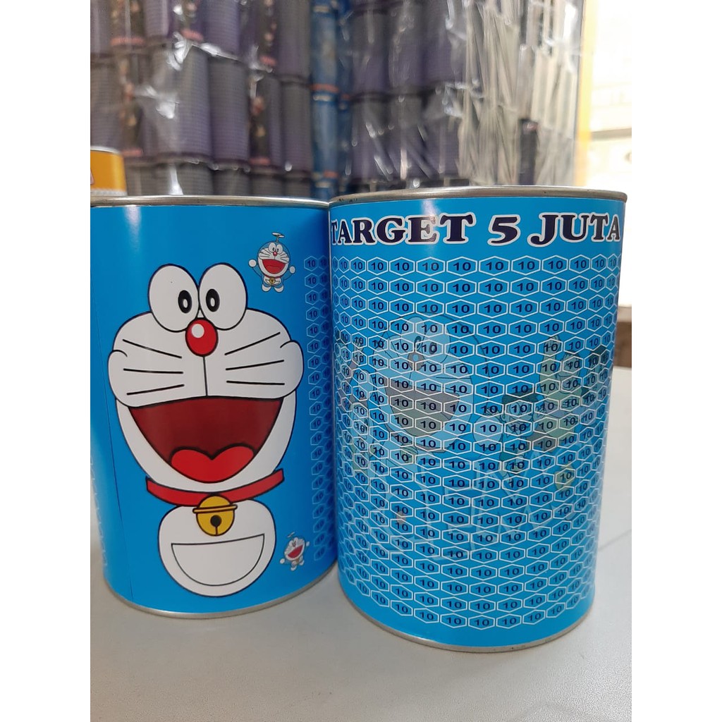 Celengan Target 15 jt nominal  / TABUNGAN TARGET 20 JUTA KARAKTER DORAEMON BUKA TUTUP