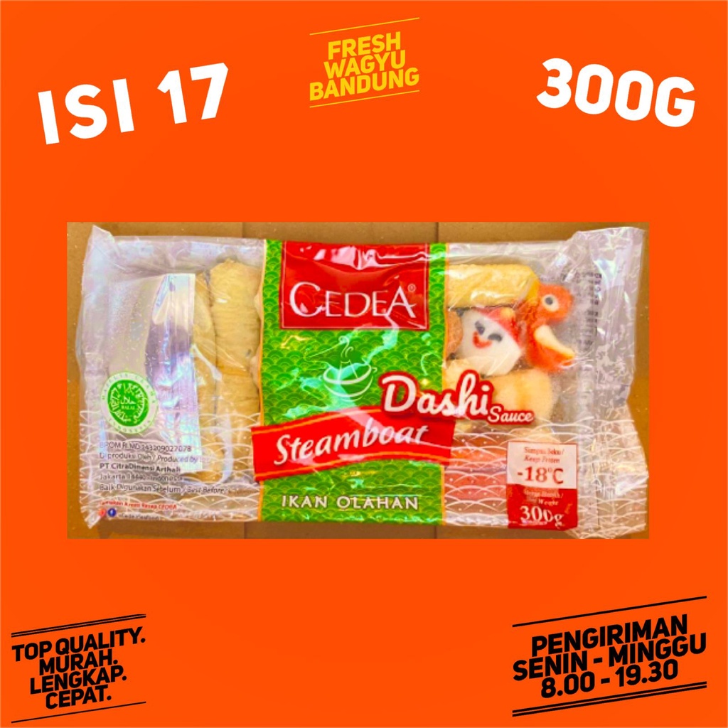 

CEDEA PAKET MIX STEAMBOAT SET 300G DENGAN BUMBU SUKI SHABU HALAL