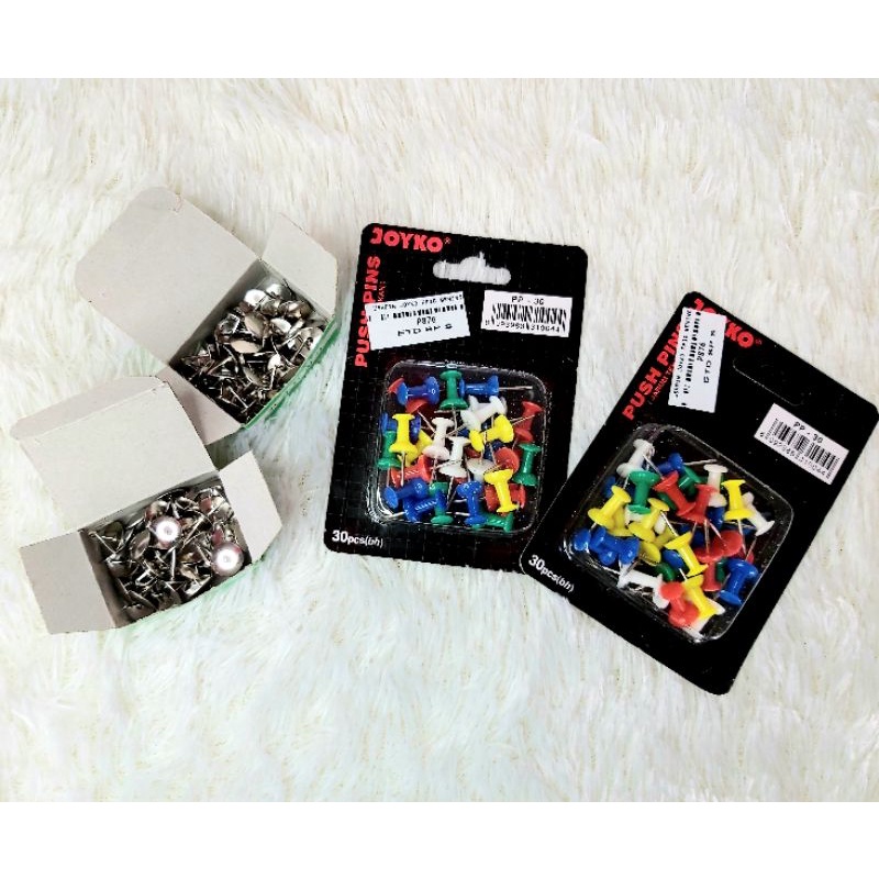 

(2pc)paku Pines/Payung/Thumtack Peony//(2pc)Push Pin Joyko