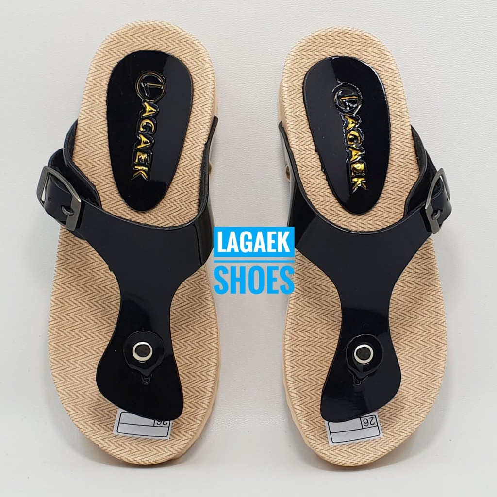 SALE Sandal Jepit Anak Perempuan Tali Hitam Usia 6 Tahunan Untuk Anak Cewek Model Flat Santai Simple Dan Ringan