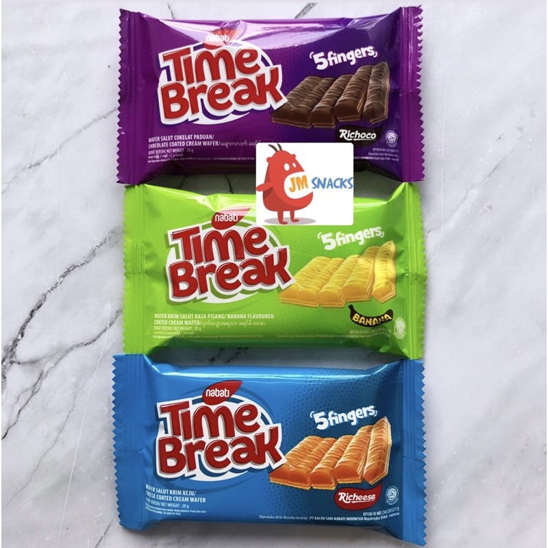 

[PROMO!!] Nabati Time Break 20gr Satuan - biskuit nabati time break 5 finger nikmat enak diskon