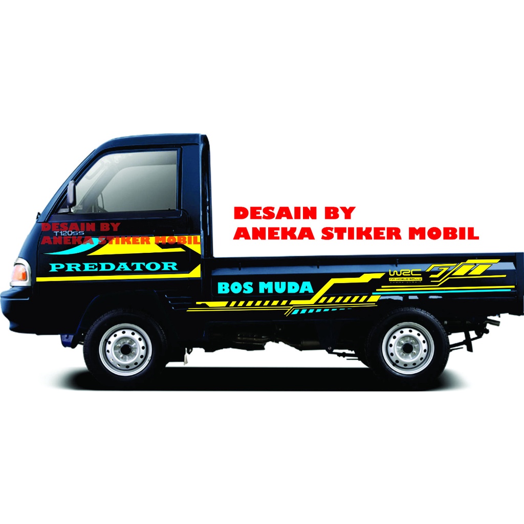 stiker mobil pick up tss stiker mobil pick up t120ss terbaru sticker mobil pick up keren murah