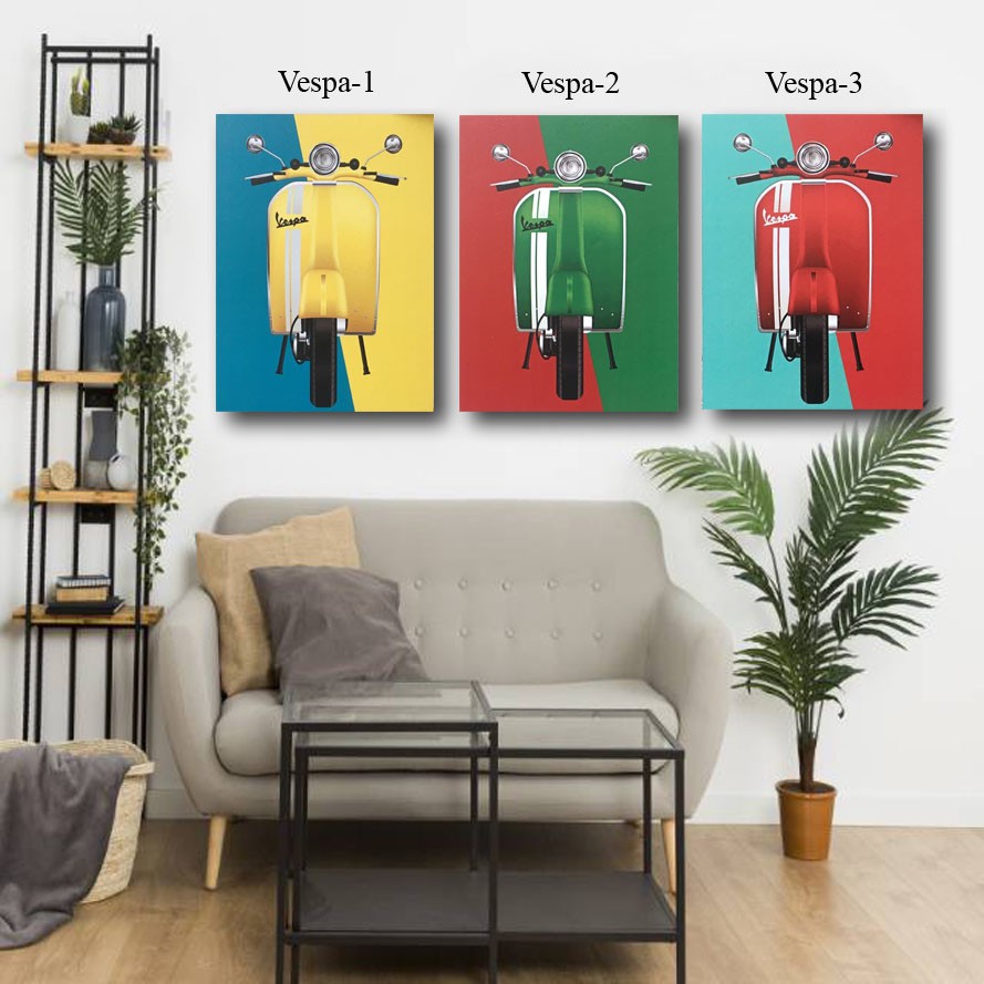 Hiasan dinding Kamar/Rumah - Decor ART RETRO VESPA - Terbaru !!!