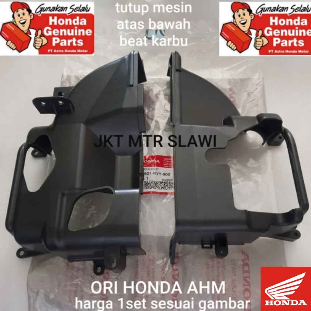 tutup mesin atas shroud inlet beat karbu spacy karbu scoopy karbu kvy asli honda ahm