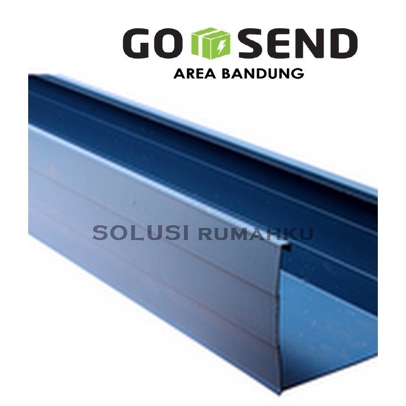 ( BIRU ) PER METER TALANG KOTAK PVC / TALANG AIR HUJAN