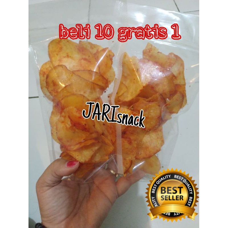 

[50gram] Keripik singkong pedas daun jeruk / kripik kripset / kripik pedas