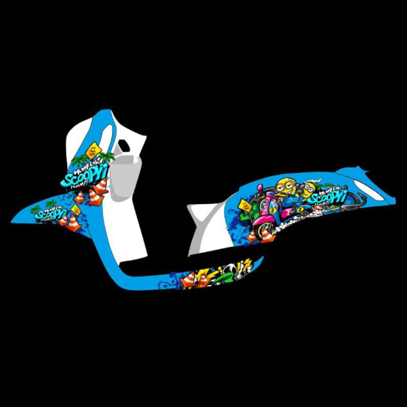 DECAL STICKER SCOOPY FI FULL BODY MINION