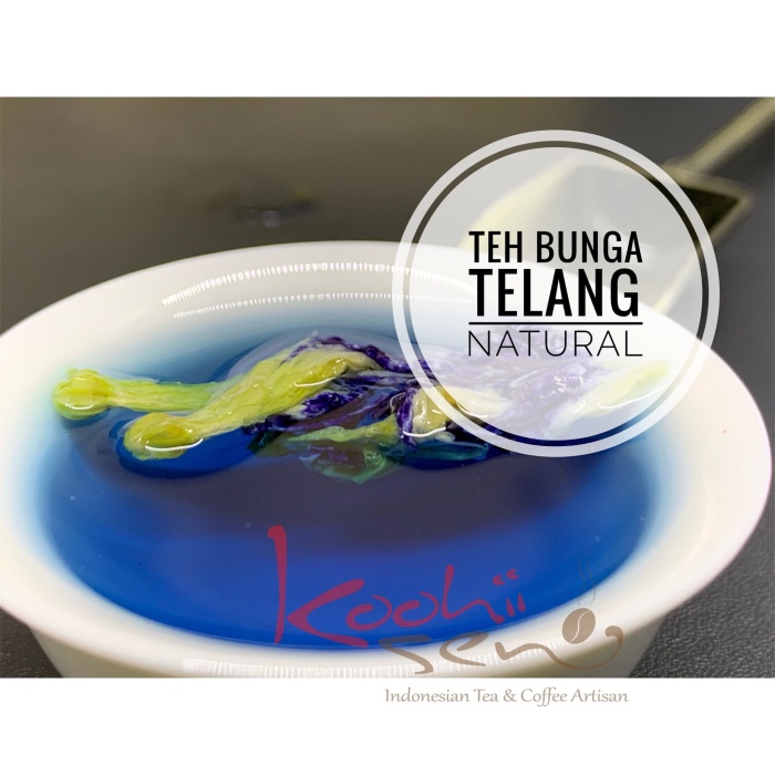 

teh-daun- teh bunga telang 30 gr - premium indonesian tea - natural blue -daun-teh.