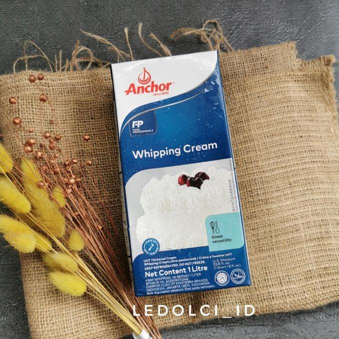 

ANCHOR WHIPPING CREAM WHIP CREAM WHIPPED CREAM 1 LITER TERLARIS TERPERCAYA ORIGINAL