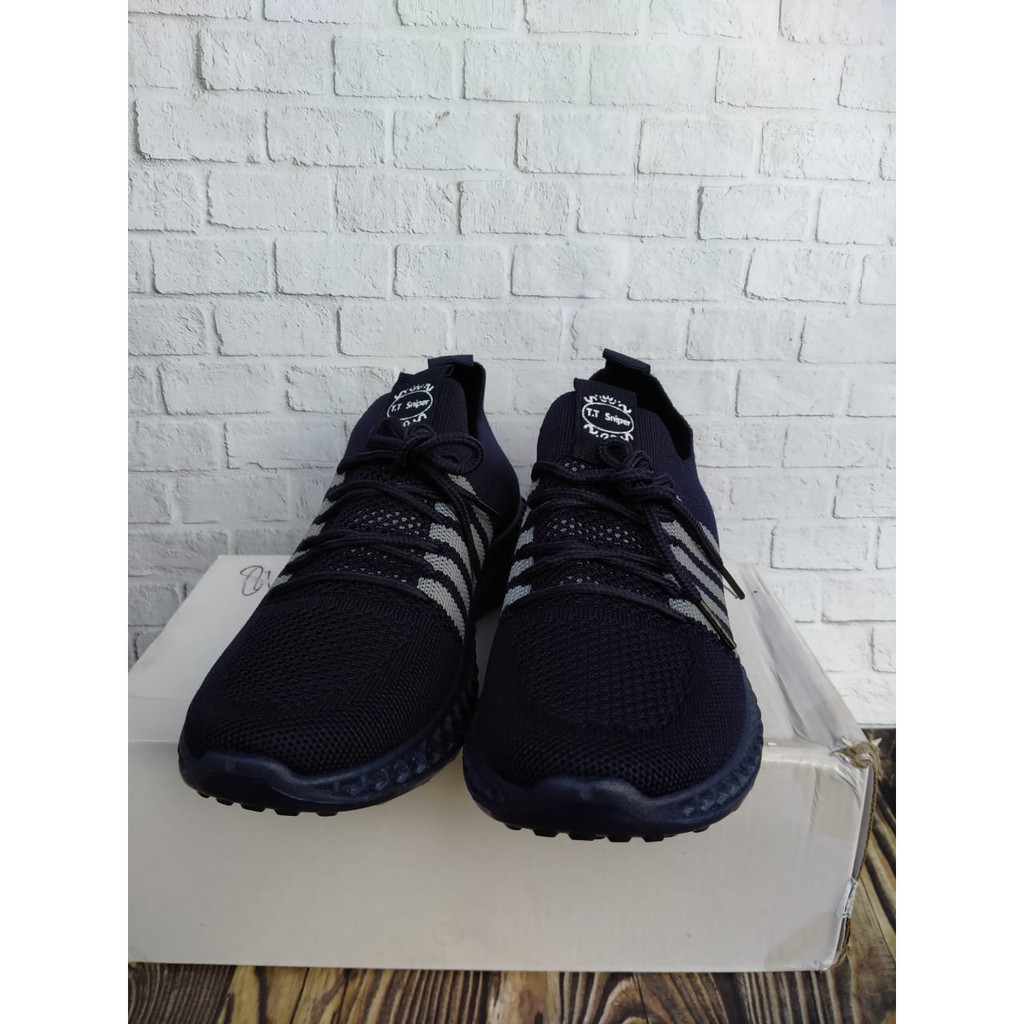Sepatu Rajut TT Sniper Original Wanita Navy