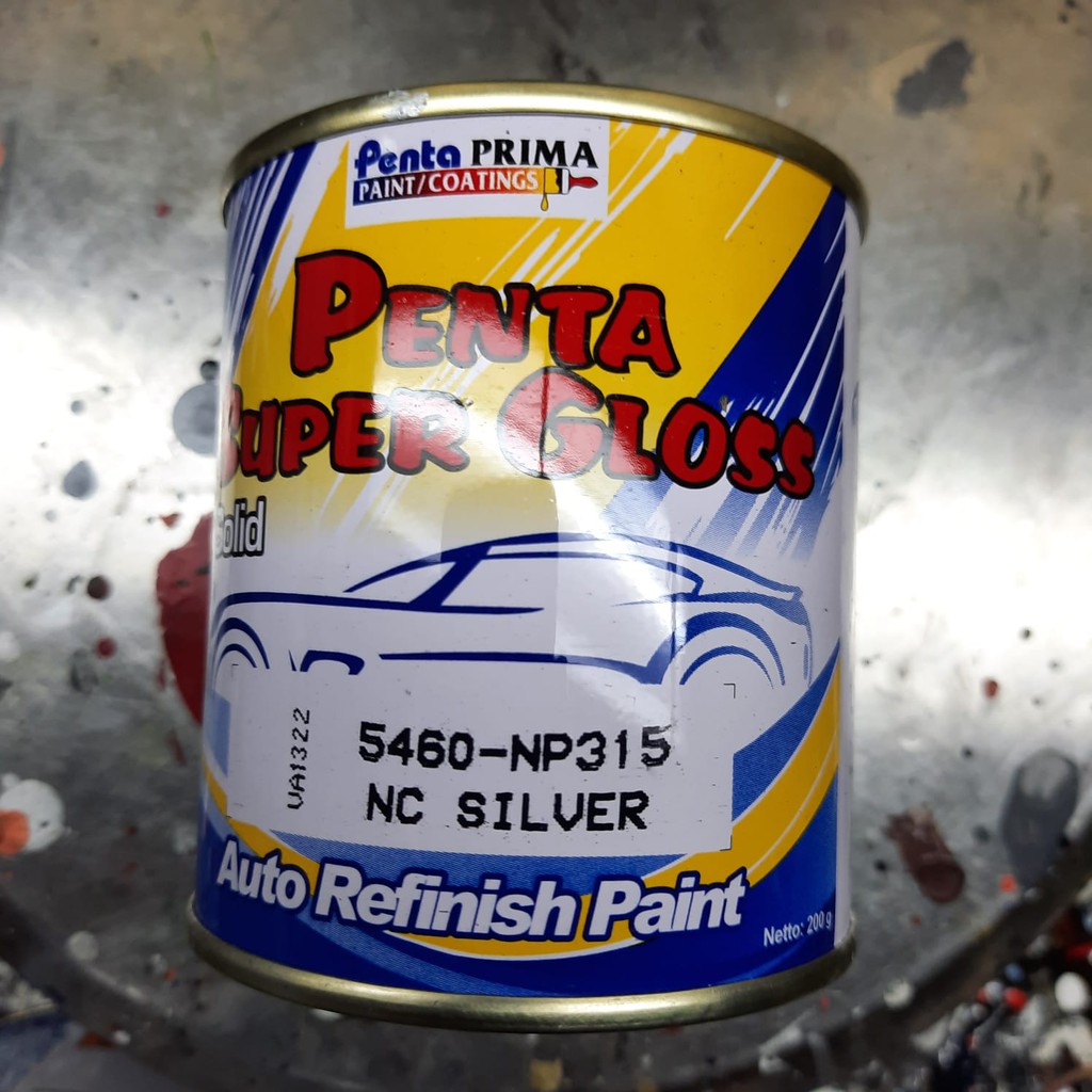 Cat Penta Super Gloss SOLID NC SILVER  -Cat Mobil Motor Sepeda