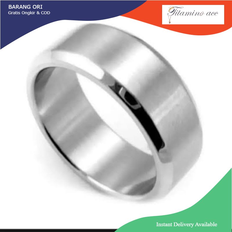CINCIN COUPLE PUTIH TITANIUM