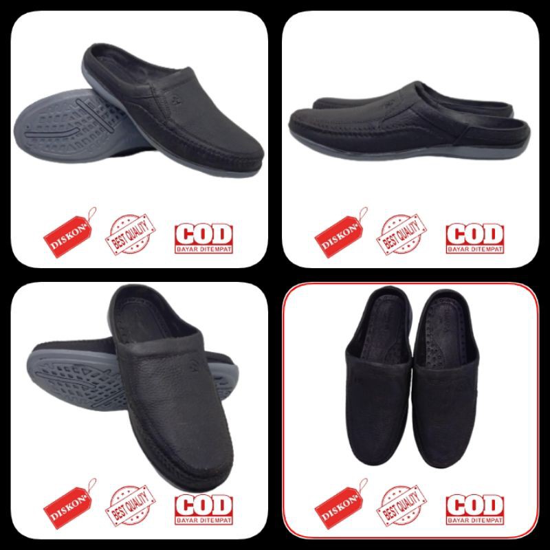 Daltu Karet Pria Polos Slip Slop Selop Sandal Karet Pria