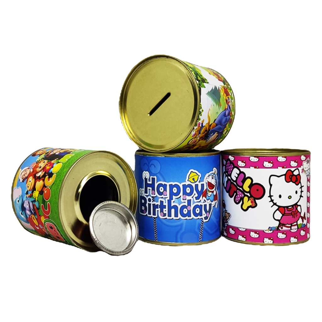 Jual Souvenir Ulang Tahun Celengan Kartun Buka Tutup Kecil / Celengan