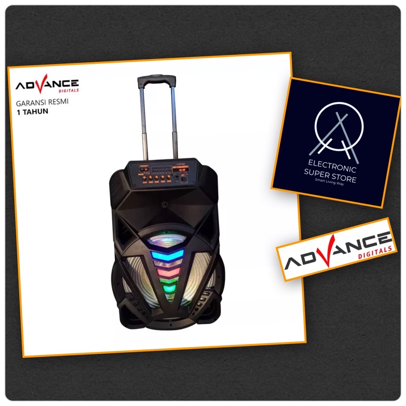 SPEAKER AKTIF 12INCH ADVANCE K1201N BLUETOOTH WIRELESS