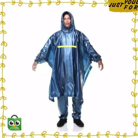 TERLARIS JFY Jas Hujan Ponco Lengan Celana Hybrid Dolphin 672 Jas Hujan Ponco M