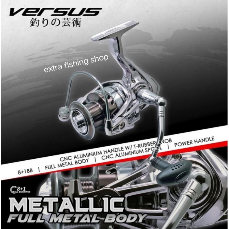 REEL VERSUS METALLIC 2000 3000 4000 6000 FULL METAL BODY || POWER HANDLE Fishing Reel 8+1BB