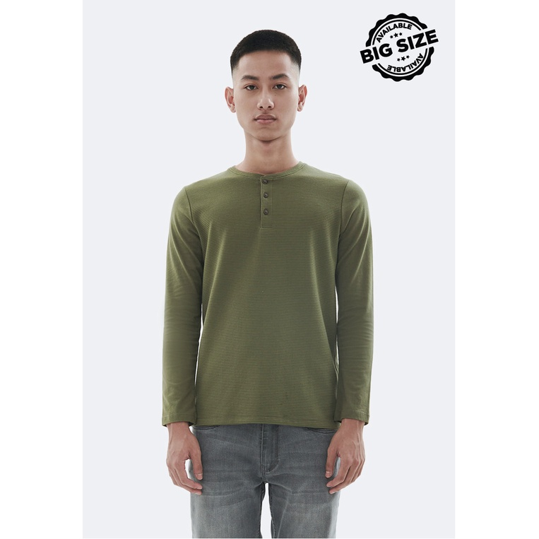 MANZONE Kaos pria lengan panjang EAST - BESTBUY-GREEN