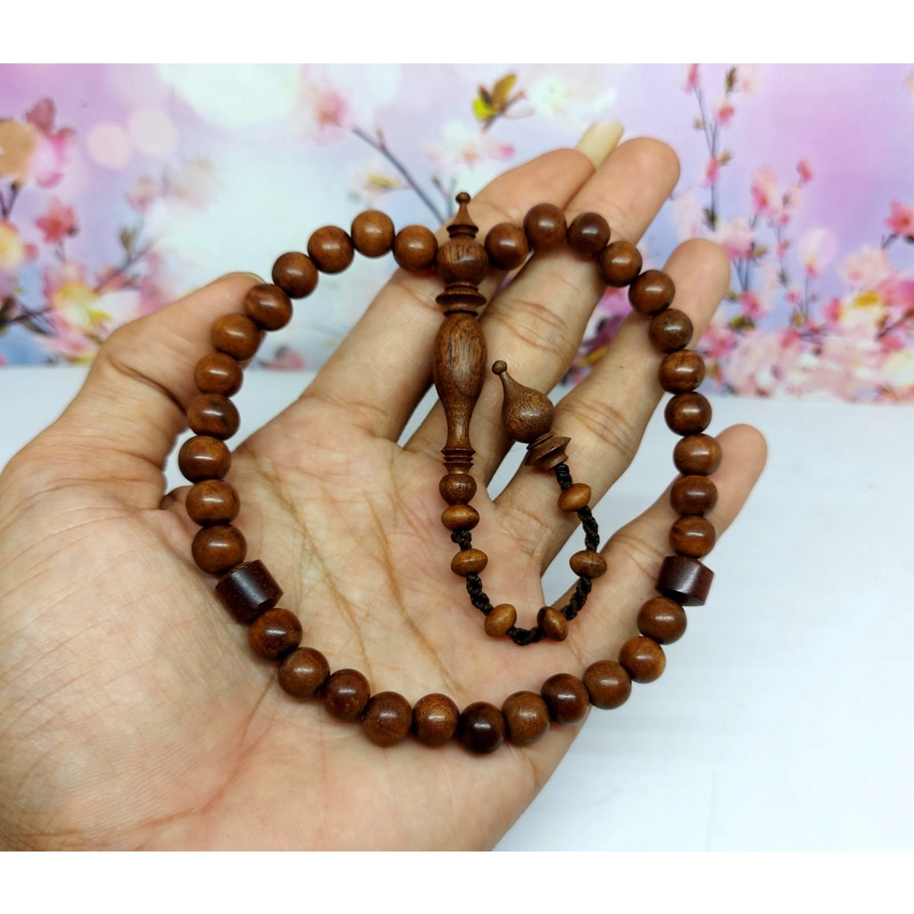 tasbih kayu stigi laut 33 butir original