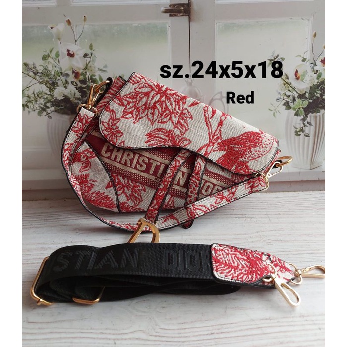 Tas Wanita Import Cristi DR Saddle Bahan Kanvas