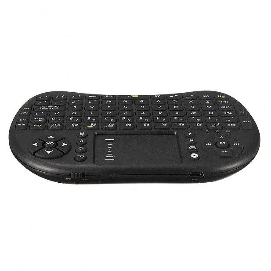 IDN TECH - Taffware Mini Keyboard Wireless 2.4GHz dengan Touch Pad &amp; Mouse - i8