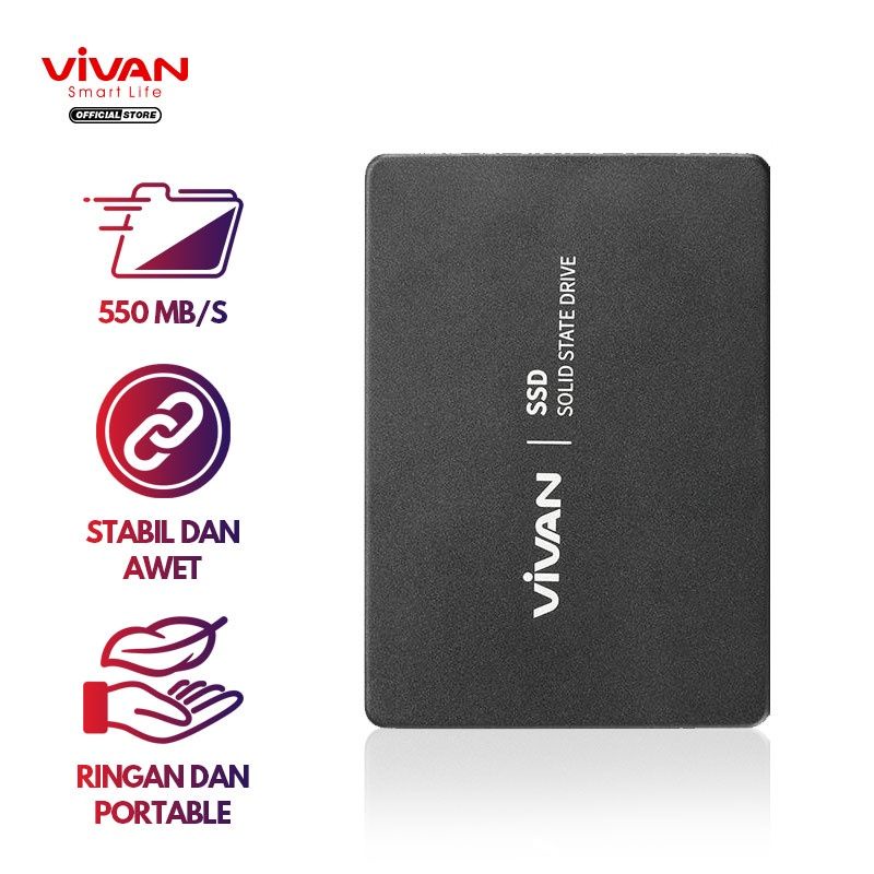 VIVAN SSD Hardisk/Harddisk Eksternal/External Portable 120GB/240GB (550MB/S)