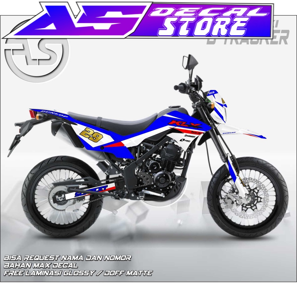0419 DECALS STIKER FULLBODY CUSTOM MOTOR D-TRACKER