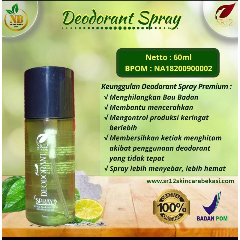 Deodorant premium/solusi bau badan/solusi ketiak kering/menghilangkan noda baju/solusi bau kaki