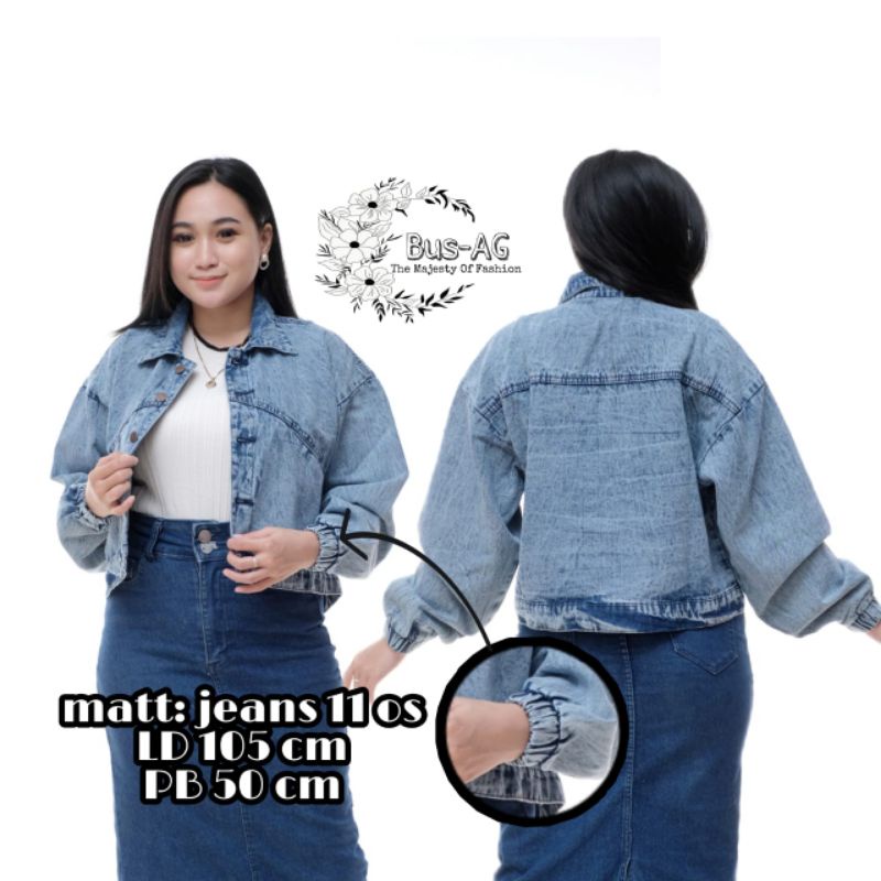 JAKET JEANS VINTAGE OVERSIZE - Jaket Denim Vintage Wanita - Jaket Jeans Korea Style - Jaket Wanita