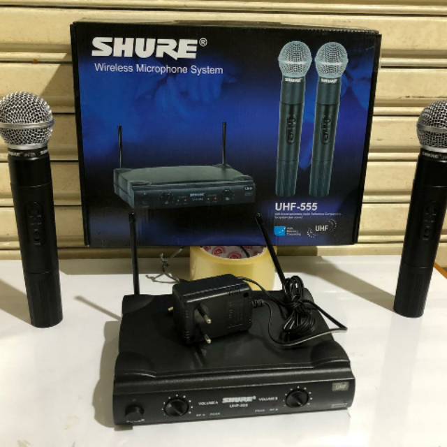 Mic wireless    SHURE    UHF - 555 (HH)