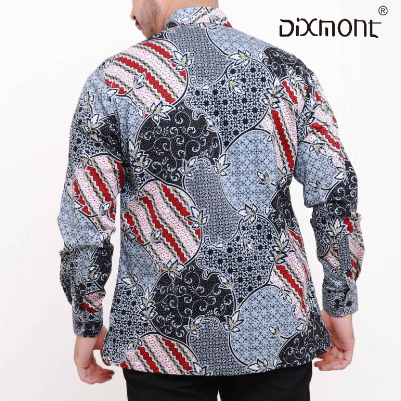 Dixmont Kemeja Pria Batik Panjang Hem BL02421
